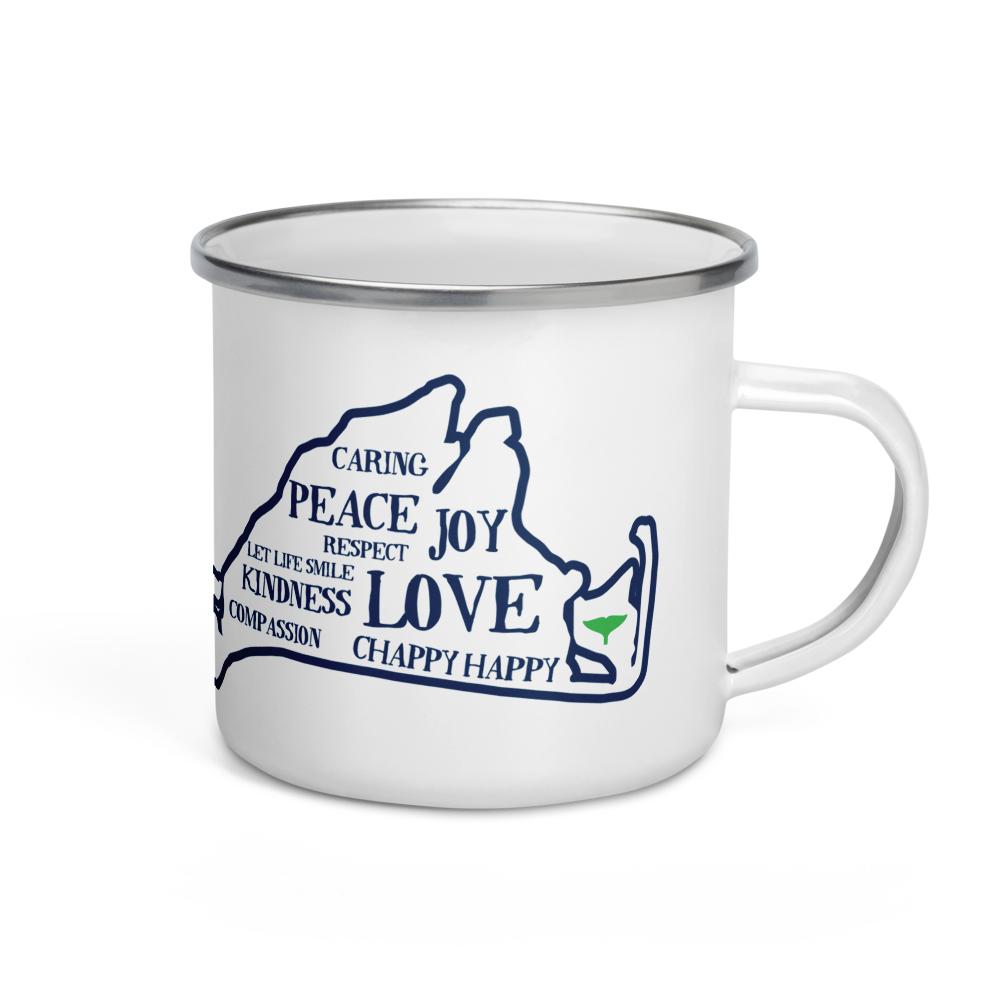 Vineyard Love Enamel Mug